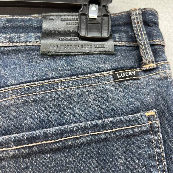 Lucky Brand Bridgette Ankle Skinny Size 4/27 Jeans Raw Hem Dark Wash 7W13923 - Picture 12 of 16